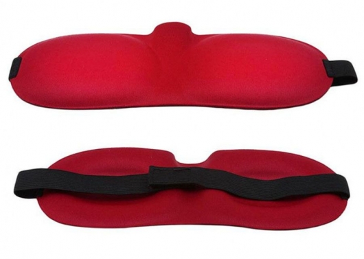 Красная глухая маска на резинке - Sitabella - купить с доставкой в Калининграде