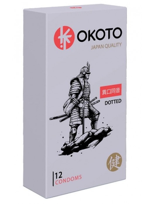 Точечные презервативы OKOTO Dotted - 12 шт. - Sitabella - купить с доставкой в Калининграде