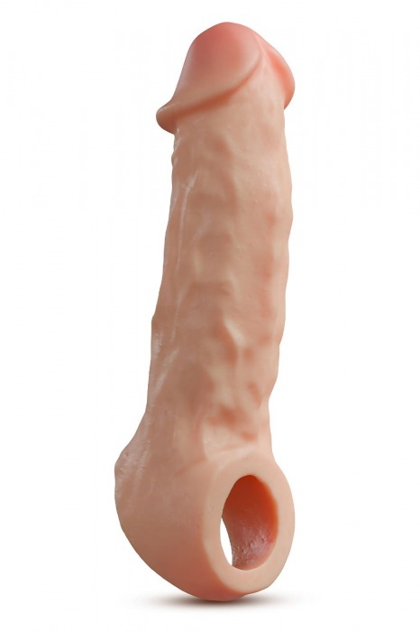 Телесная насадка-удлинитель Intrepid 9.25 Inch Realistic Penis Extender Sleeve - 23,5 см. - Blush Novelties - в Калининграде купить с доставкой