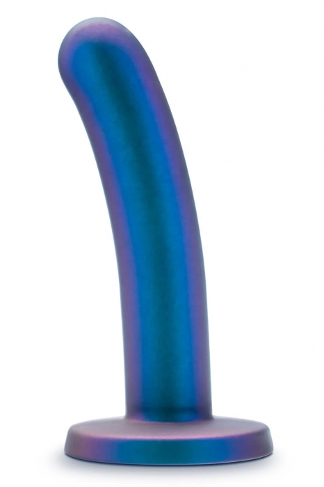 Синяя насадка с гладкой поверхностью Surrender 5.75 Inch Intermediate Pegging Dildo - 14,6 см. - Blush Novelties - купить с доставкой в Калининграде