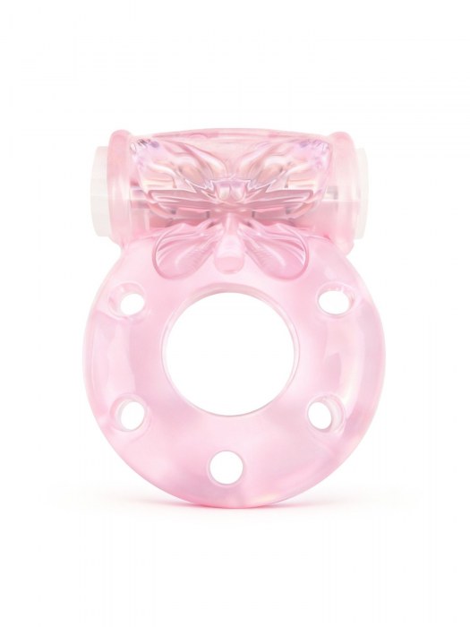 Розовое эрекционное виброкольцо с бабочкой - 1137 - в Калининграде купить с доставкой