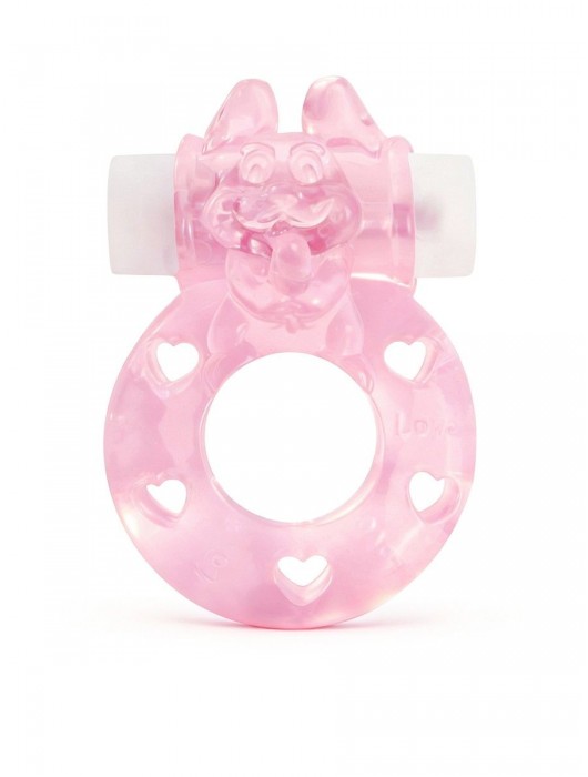 Розовое эрекционное виброкольцо в форме зайчика - 1137 - в Калининграде купить с доставкой