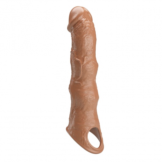 Карамельный фаллоудлинитель с 3 вставками - 28 см. - Baile - в Калининграде купить с доставкой