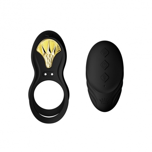Черное эрекционное виброкольцо Bayek с пультом ДУ - Zalo - в Калининграде купить с доставкой