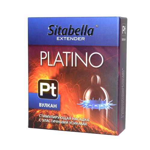 Стимулирующая насадка с усиками Platino  Вулкан - Sitabella - купить с доставкой в Калининграде