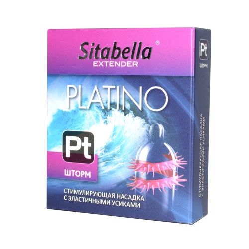 Стимулирующая насадка со спиралью из усиков Platino  Шторм - Sitabella - купить с доставкой в Калининграде