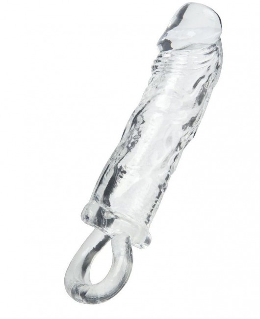 Прозрачная насадка с петлёй для фиксации - 14 см. - ToyFa - в Калининграде купить с доставкой