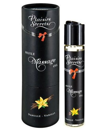 Массажное масло с ароматом ванили Huile de Massage Gourmande Vanille - 59 мл. - Plaisir Secret - купить с доставкой в Калининграде