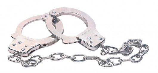 Наручники из металла с длинной цепочкой CHROME HANDCUFFS METAL HANDCUFFS W. KEY - NMC - купить с доставкой в Калининграде