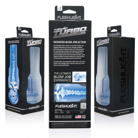 Мастурбатор Fleshlight Turbo - Trust Blue Ice - Fleshlight - в Калининграде купить с доставкой