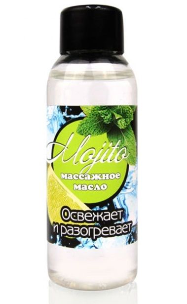 Массажное масло для тела Mojito с ароматом лайма - 50 мл. - Биоритм - купить с доставкой в Калининграде