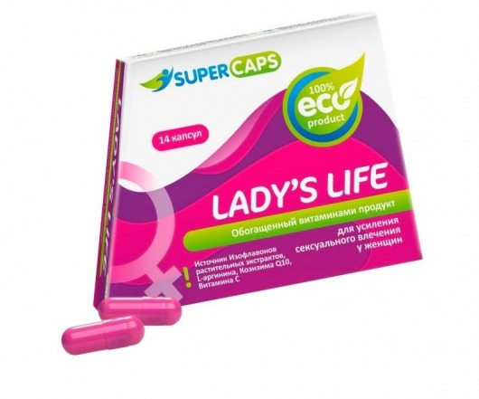 Возбуждающие капсулы Ladys Life - 14 капсул (0,35 гр.) - SuperCaps - купить с доставкой в Калининграде