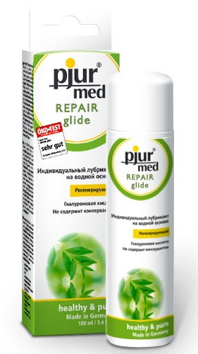 Регенирирующий лубрикант с гиалуроновой кислотой pjur MED Repair glide - 100 мл. - Pjur - купить с доставкой в Калининграде