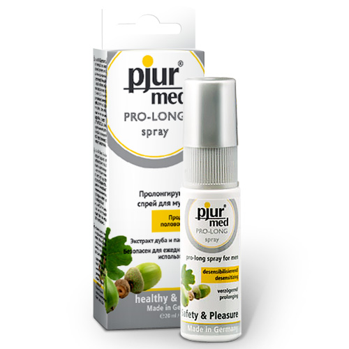 Пролонгирующий спрей с экстрактом дуба и пантенолом pjur MED Pro-long Spray - 20 мл. - Pjur - купить с доставкой в Калининграде