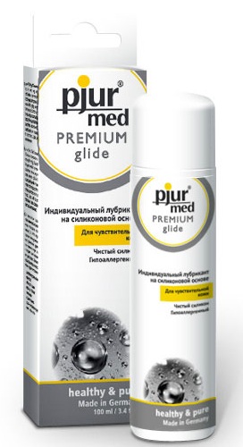 Гипоаллергенный силиконовый лубрикант pjur MED Premium glide - 100 мл. - Pjur - купить с доставкой в Калининграде