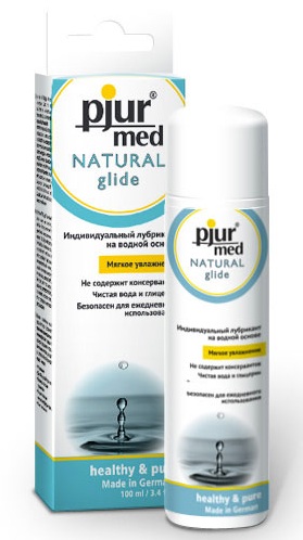 Нейтральный лубрикант на водной основе pjur MED Natural glide - 100 мл. - Pjur - купить с доставкой в Калининграде