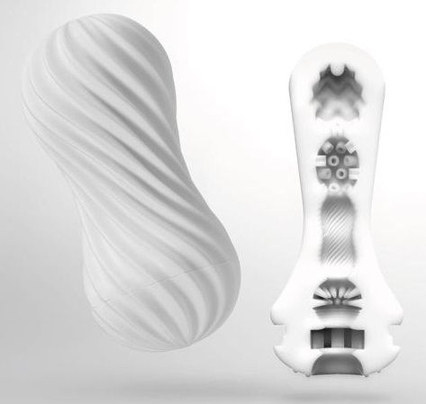 Мастурбатор FLEX Silky White с мягким рельефом - Tenga - в Калининграде купить с доставкой