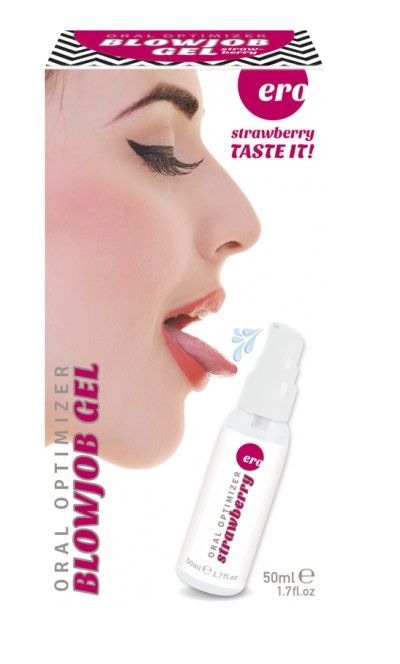 Увлажняющий гель для орального секса с ароматом клубники - 50 мл. - Ero - купить с доставкой в Калининграде