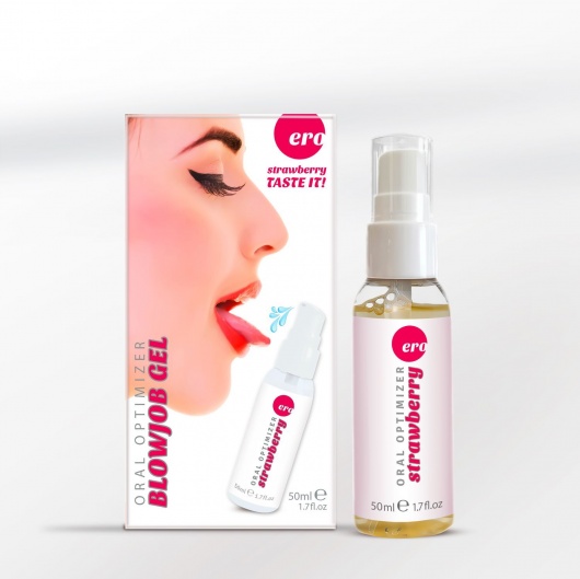 Увлажняющий гель для орального секса с ароматом клубники - 50 мл. - Ero - купить с доставкой в Калининграде