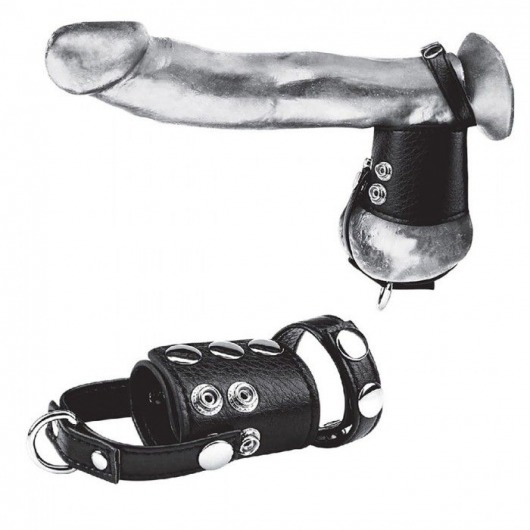 Кольцо на член и мошонку Cock Ring With 2  Ball Stretcher And Optional Weight Ring - BlueLine - в Калининграде купить с доставкой