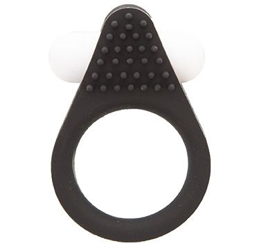 Чёрное эрекционное кольцо LIT-UP SILICONE STIMU RING 1 BLACK - Dream Toys - в Калининграде купить с доставкой