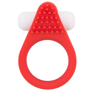Красное эрекционное кольцо LIT-UP SILICONE STIMU RING 1 RED - Dream Toys - в Калининграде купить с доставкой