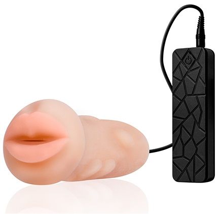 Мастурбатор-ротик с вибрацией REALSTUFF VIBRATING MASTURBATOR MOUTH - Dream Toys - в Калининграде купить с доставкой