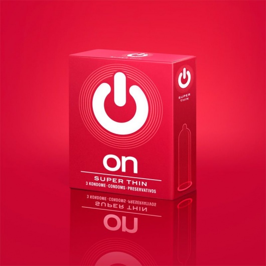 Супертонкие презервативы ON) Super Thin - 3 шт. - ON) - купить с доставкой в Калининграде