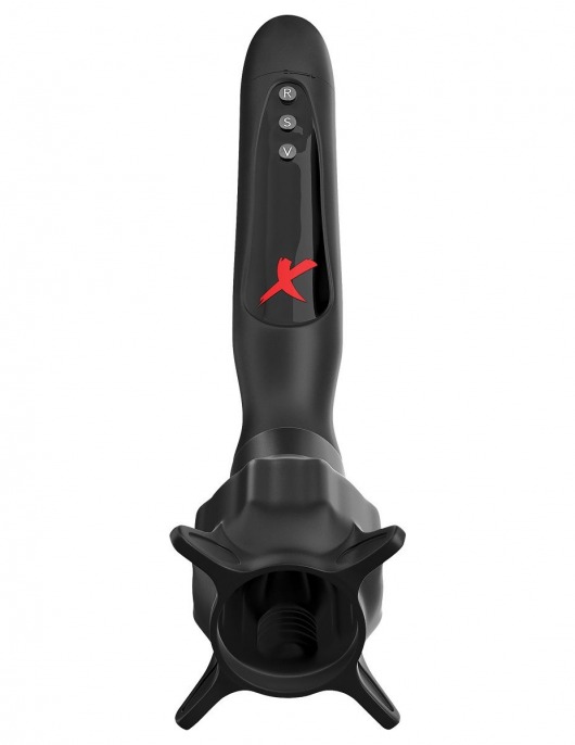 Чёрный вибростимулятор для головки члена с эффектом всасывания Vibrating Roto-Sucker - Pipedream - в Калининграде купить с доставкой