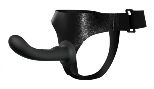 Страпон с изогнутой головкой Ultra Harness Curvy Dildo - 15,8 см. - Baile - купить с доставкой в Калининграде