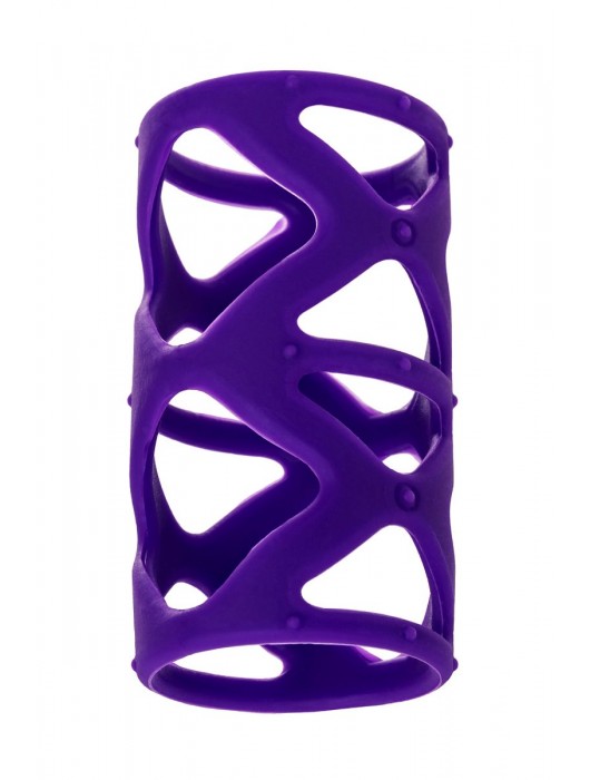 Фиолетовая насадка-сетка на пенис - 7,5 см. - A-toys - в Калининграде купить с доставкой