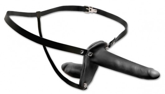 Женский страпон с вагинальной пробкой Double Penetrix Strap-on - 15 см. - Pipedream - купить с доставкой в Калининграде