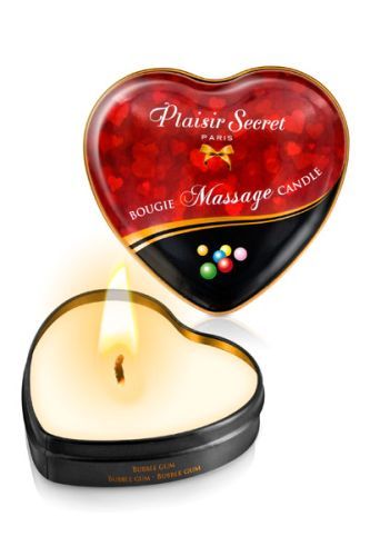 Массажная свеча с ароматом бубль-гума Bougie Massage Candle - 35 мл. - Plaisir Secret - купить с доставкой в Калининграде