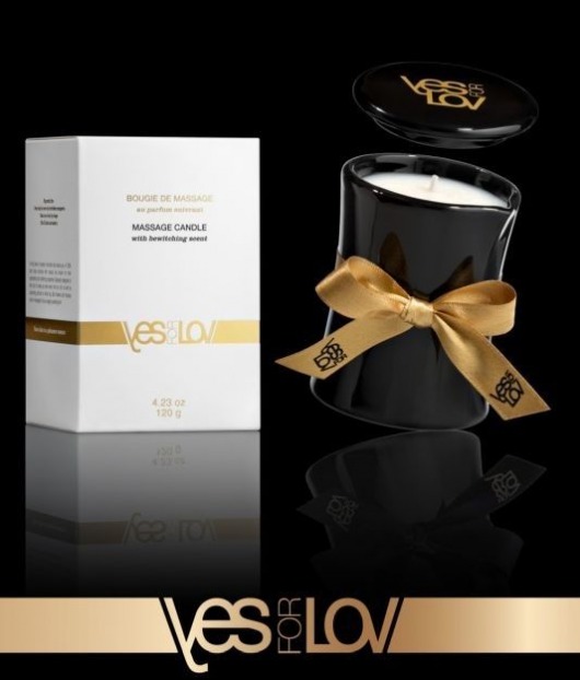 Массажная аромасвеча BEWITCHING MASSAGE CANDLE - 120 мл. - YESforLOV - купить с доставкой в Калининграде