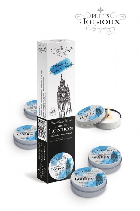 Набор из 5 свечей Petits Joujoux London с ароматом ревеня, амбры и чёрной смородины - MyStim - купить с доставкой в Калининграде