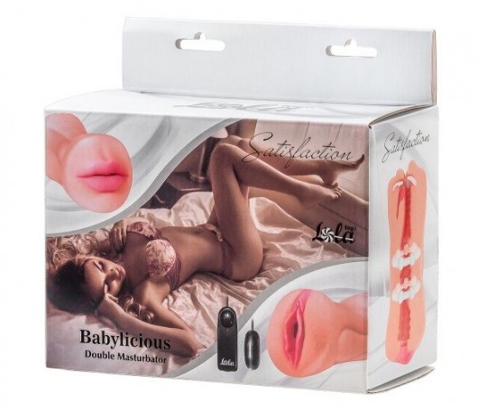 Двусторонний мастурбатор с вибропулей Satisfaction Babylicious - Lola Games - в Калининграде купить с доставкой