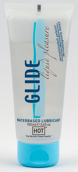 Интимная смазка на водной основе Glide - 100 мл. - HOT - купить с доставкой в Калининграде