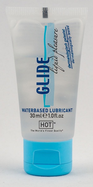Интимная смазка на водной основе Glide - 30 мл. - HOT - купить с доставкой в Калининграде