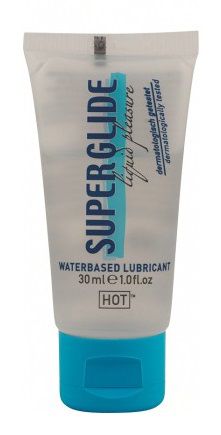 Гель-смазка на водной основе для чувствительной кожи Superglide - 30 мл. - HOT - купить с доставкой в Калининграде