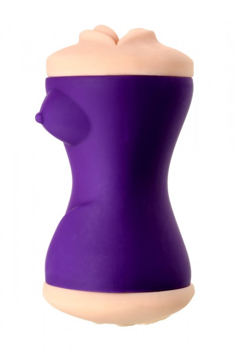 Двухсторонний мастурбатор JOS YARA в фиолетовой колбе - JOS - в Калининграде купить с доставкой