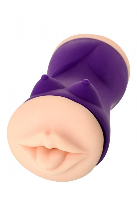 Двухсторонний мастурбатор JOS YARA в фиолетовой колбе - JOS - в Калининграде купить с доставкой