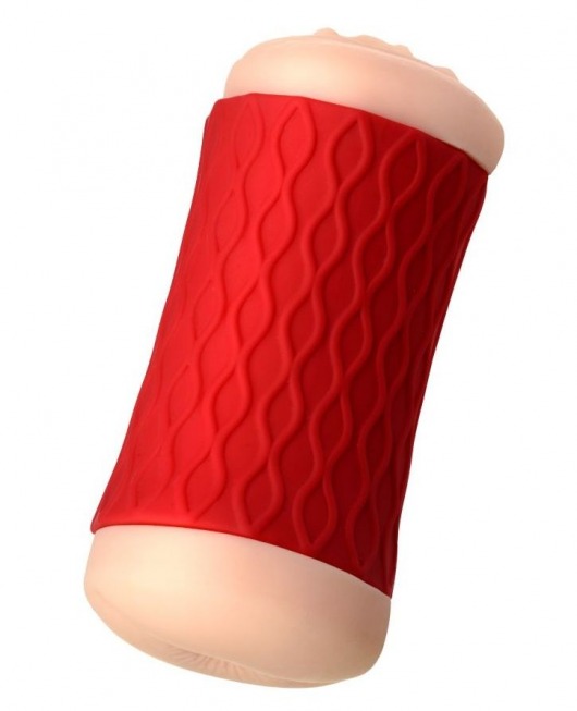 Двухсторонний мастурбатор JOS  NADIN в красном цилиндре - JOS - в Калининграде купить с доставкой