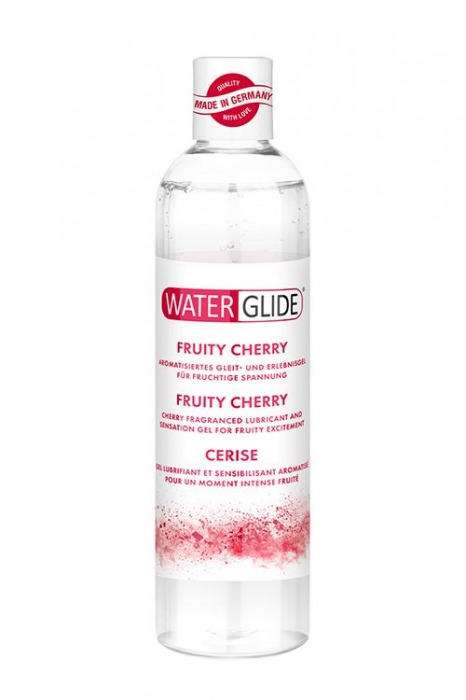 Лубрикант на водной основе с ароматом вишни FRUITY CHERRY - 300 мл. - Waterglide - купить с доставкой в Калининграде