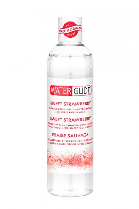 Лубрикант на водной основе с ароматом клубники SWEET STRAWBERRY - 300 мл. - Waterglide - купить с доставкой в Калининграде