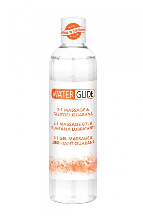 Гель-смазка 2-в-1 MASSAGE   LUBRICANT GUARANA - 300 мл. - Waterglide - купить с доставкой в Калининграде