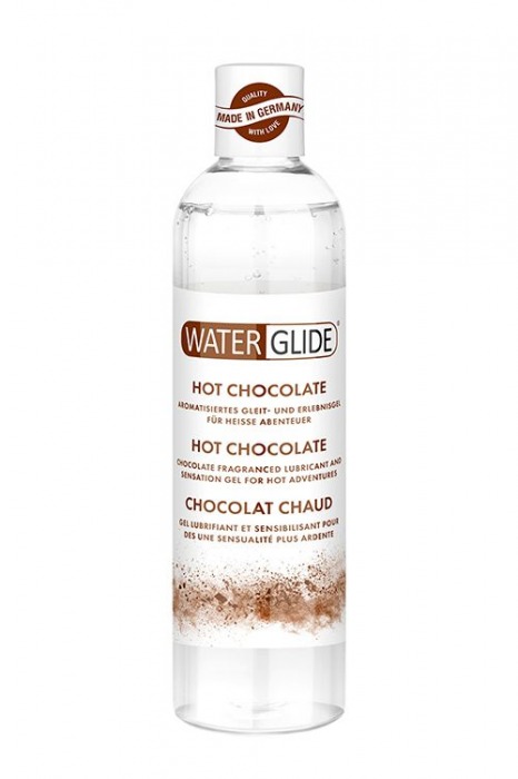 Лубрикант на водной основе с ароматом шоколада HOT CHOCOLATE - 300 мл. - Waterglide - купить с доставкой в Калининграде