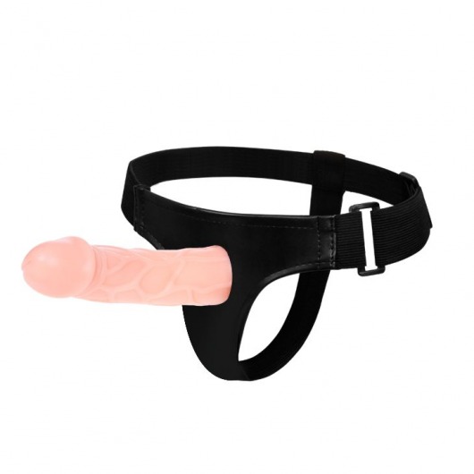 Телесный фаллоимитатор на трусиках Jessica Strap-On - 15,5 см. - Baile - купить с доставкой в Калининграде