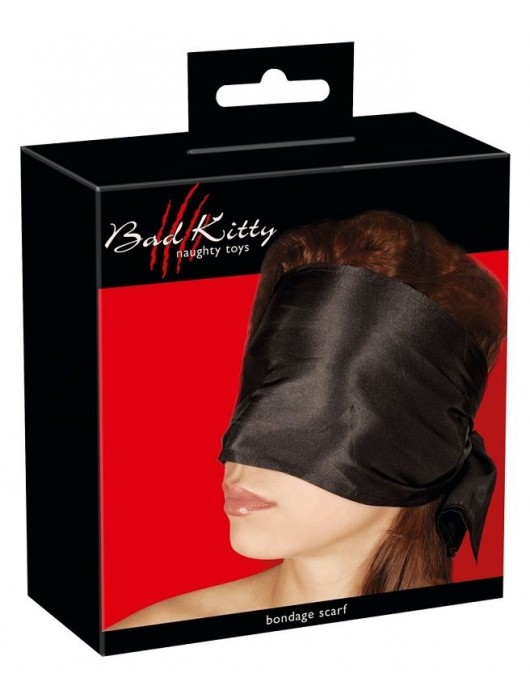 Широкая повязка-шарф на глаза Bad Kitty Bondage Scarf - Orion - купить с доставкой в Калининграде