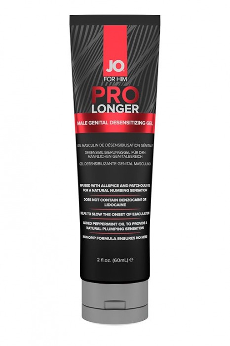 Гель-пролонгатор умеренного действия для мужчин JO Prolonger Gel – 60 мл. - System JO - купить с доставкой в Калининграде