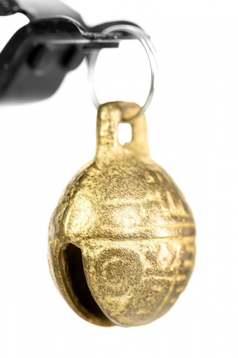 Черно-золотистые зажимы для сосков TOYFA Theatre - ToyFa - купить с доставкой в Калининграде